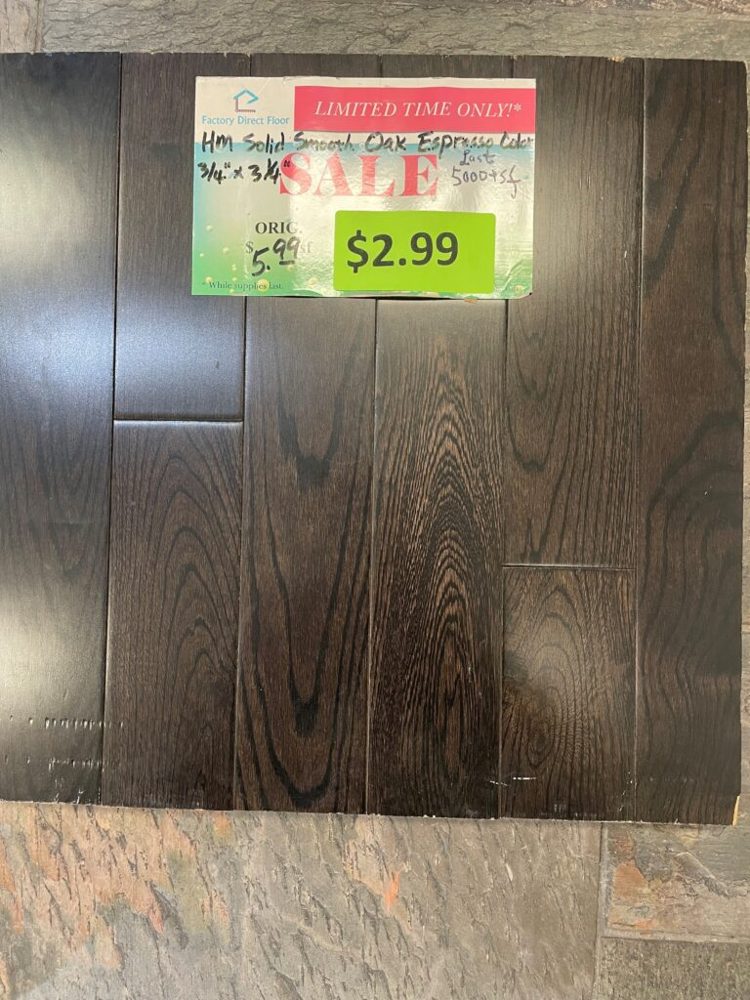 Clearance lot HM-Solid-Smooth-Oak-Espresso, group 3
