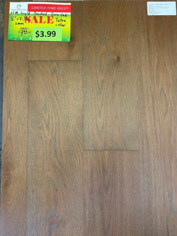 Clearance lot HM-Brushed-Euro-Oak-Tatra, group 14