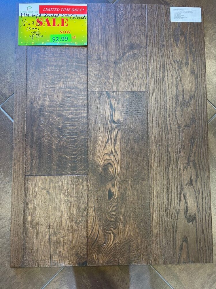 Clearance lot HM-Brushed-Oak-Colorado-1, group 20