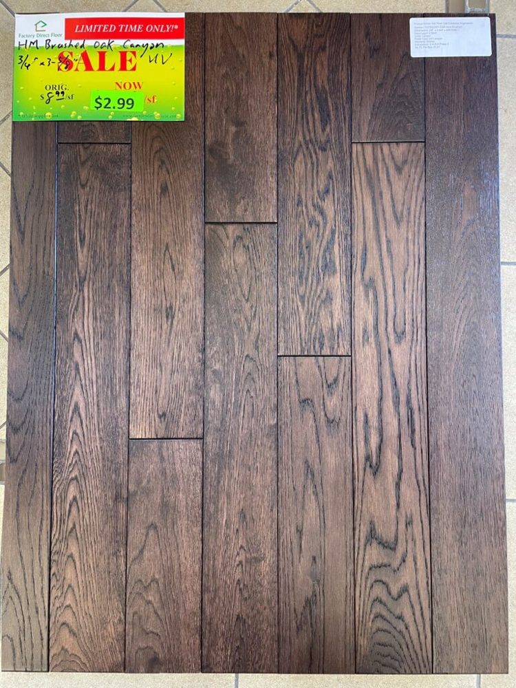 Clearance lot HM-Brushed-Oak-Canyon, group 21