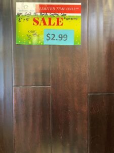 Clearance lot HM-Birch-Coffee, group 12
