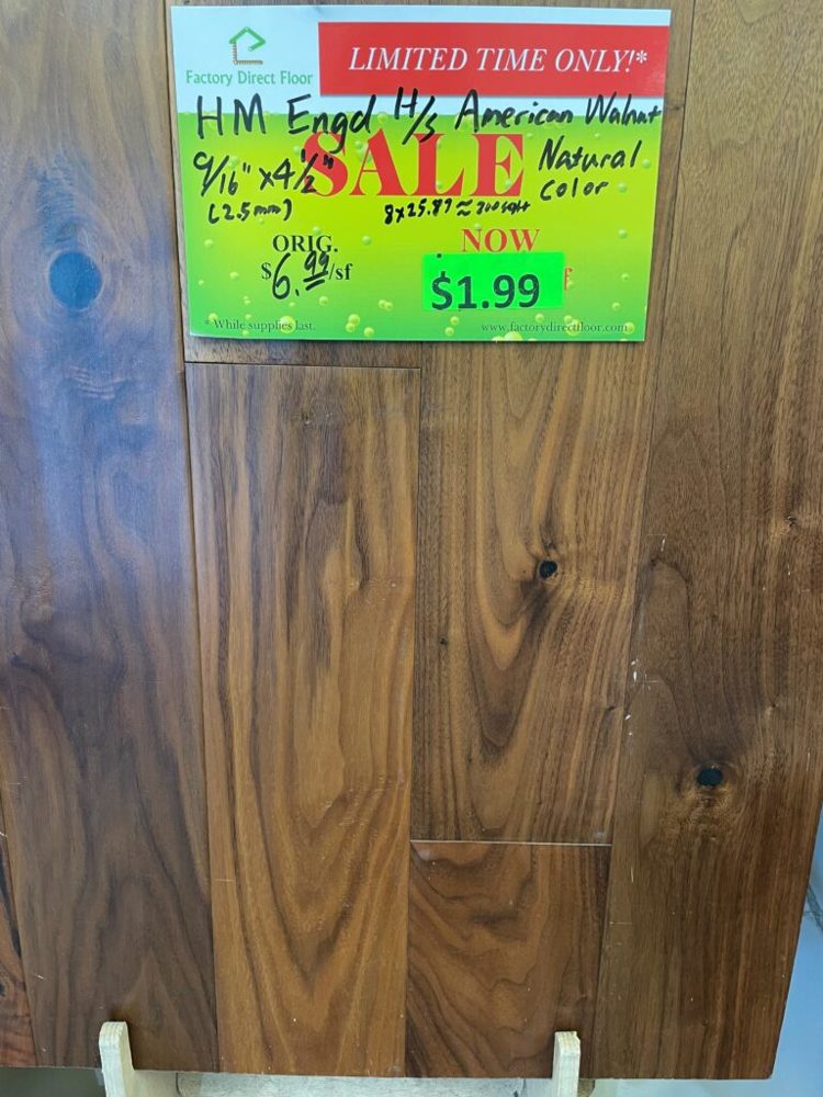 Clearance lot HM-American-Walnut, group 6