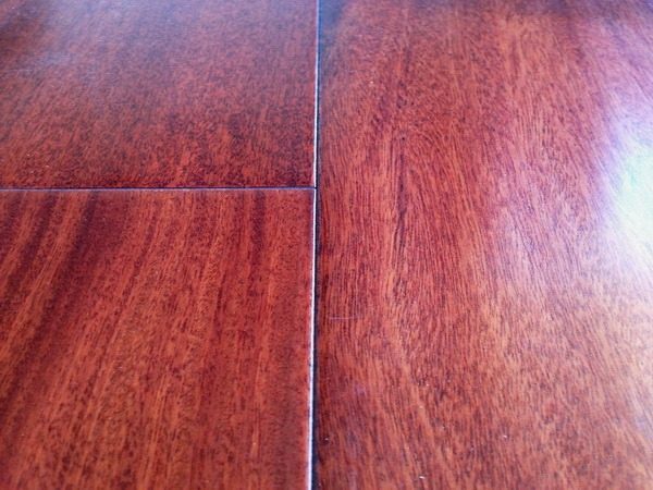 Santos Mahogany Hand Scraped Premium Grade color: Natural 9/16″ x 5″