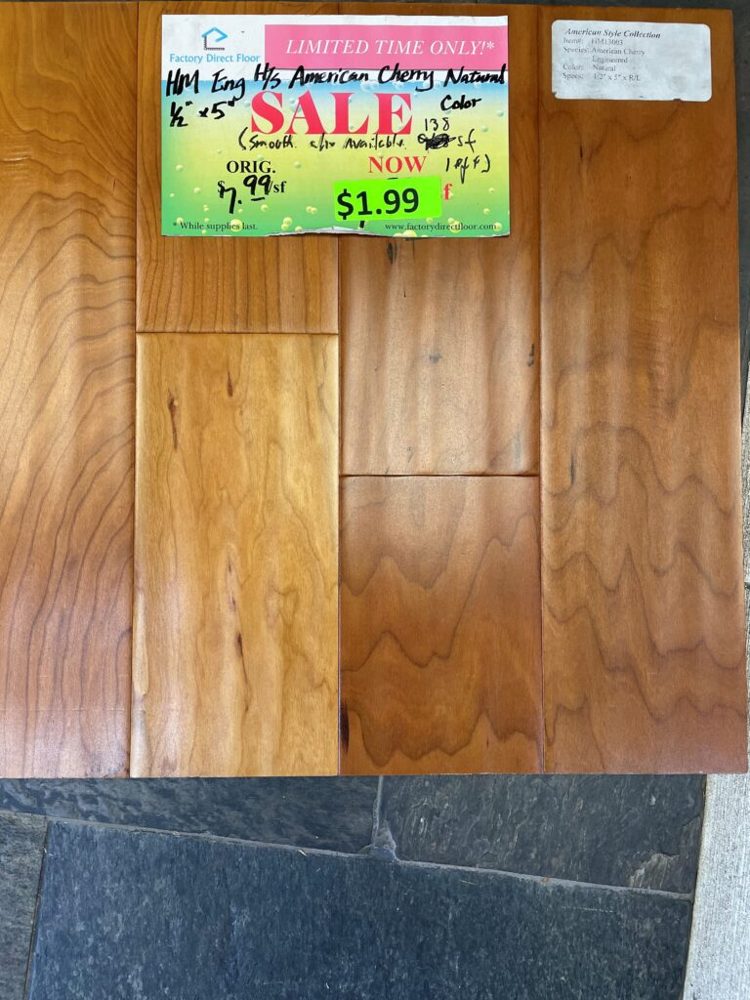 Clearance lot HM-American-Cherry-Natural, group 10