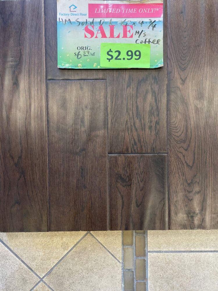 Clearance lot HM-Solid-Oak-Coffee, group 4