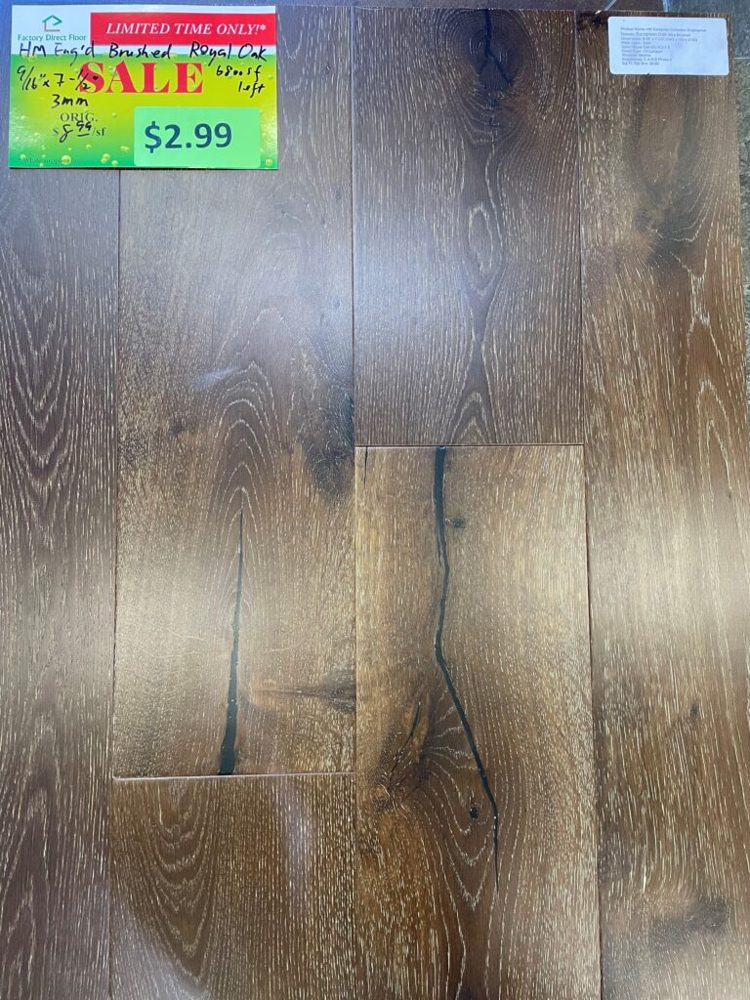 Clearance lot HM-Brushed-Royal-Oak, group 20