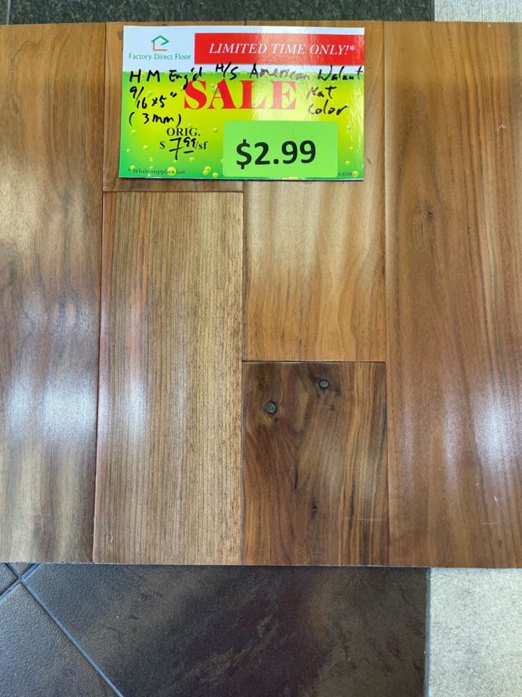 Clearance lot HM-American-Walnut-Natural, group 6