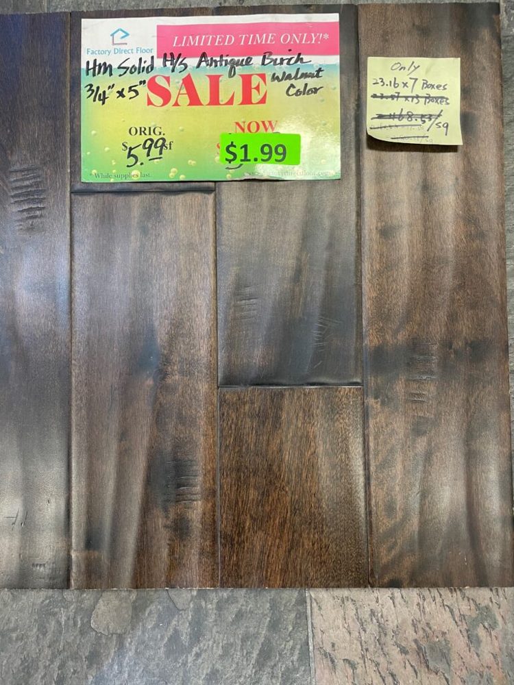 Clearance lot HM-Solid-Antique-Birch, group 2