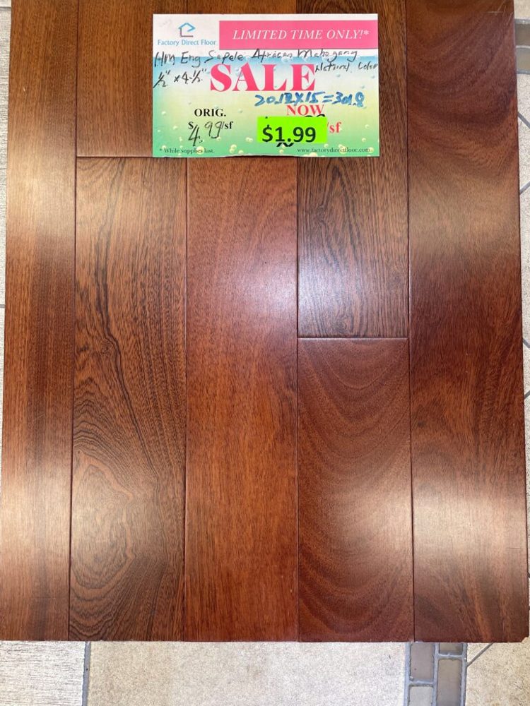 Clearance lot HM-African-Mahogany-Natural, group 9