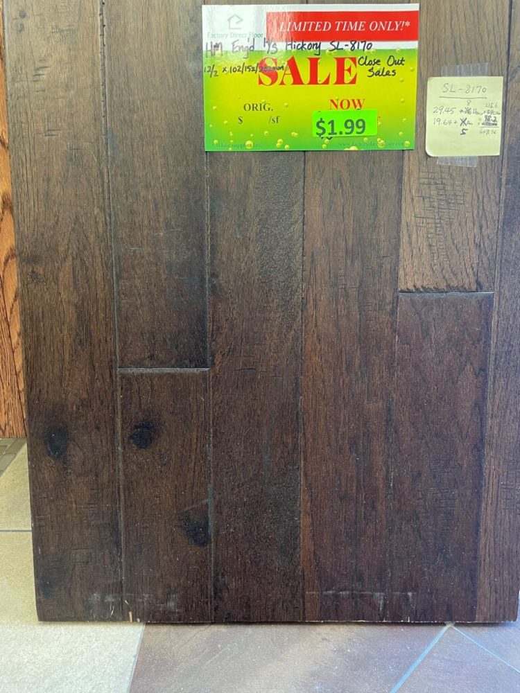 Clearance lot HM-Hickory-SL-8170, group 20