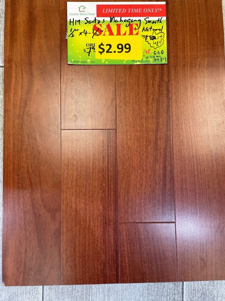 Clearance lot HM-Santos-Mahogany-Smooth, group 6
