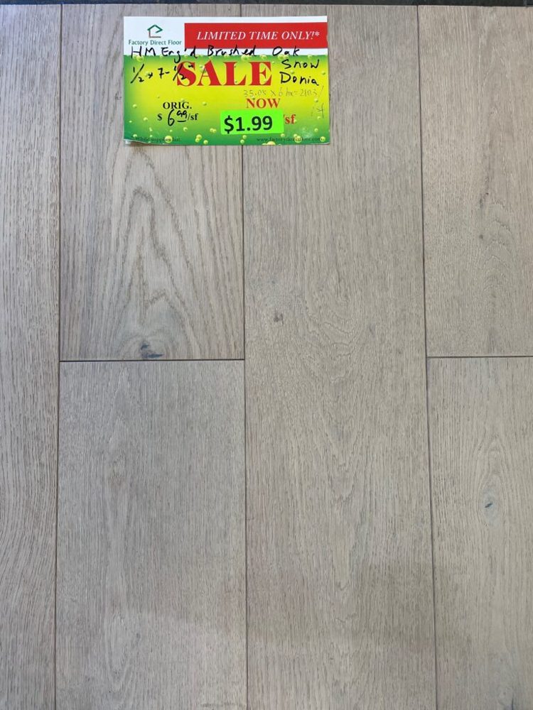 Clearance lot HM-Brushed-Oak-Snow-Donia, group 14