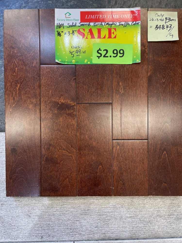 Clearance lot HM-Solid-Smooth-Birch-Truffle, group 3