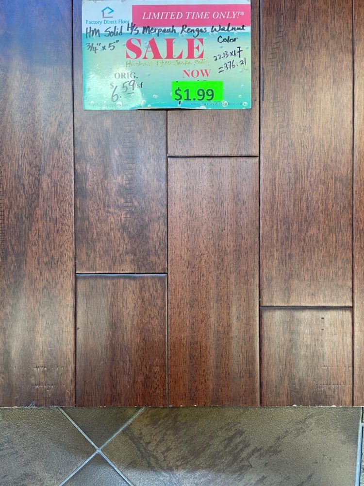 Clearance lot HM-Solid-Merpauh-Rengas-Walnut, group 3