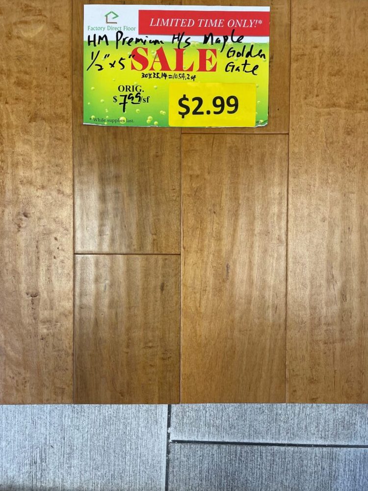 Clearance lot HM-Premium-Maple-Golden-Gate, group 9