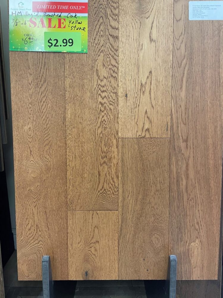 Clearance lot HM-Brushed-Oak-Yellowstone, group 19