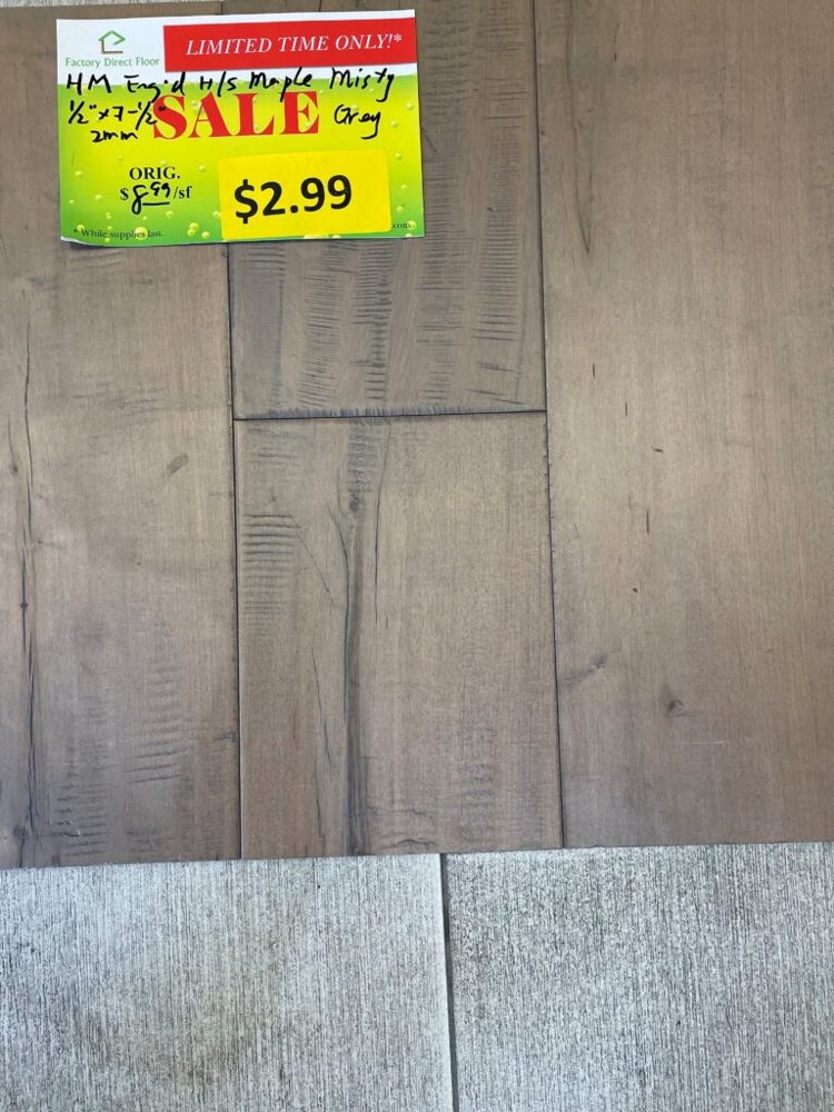Clearance lot HM-Maple-Misty-Gray, group 8