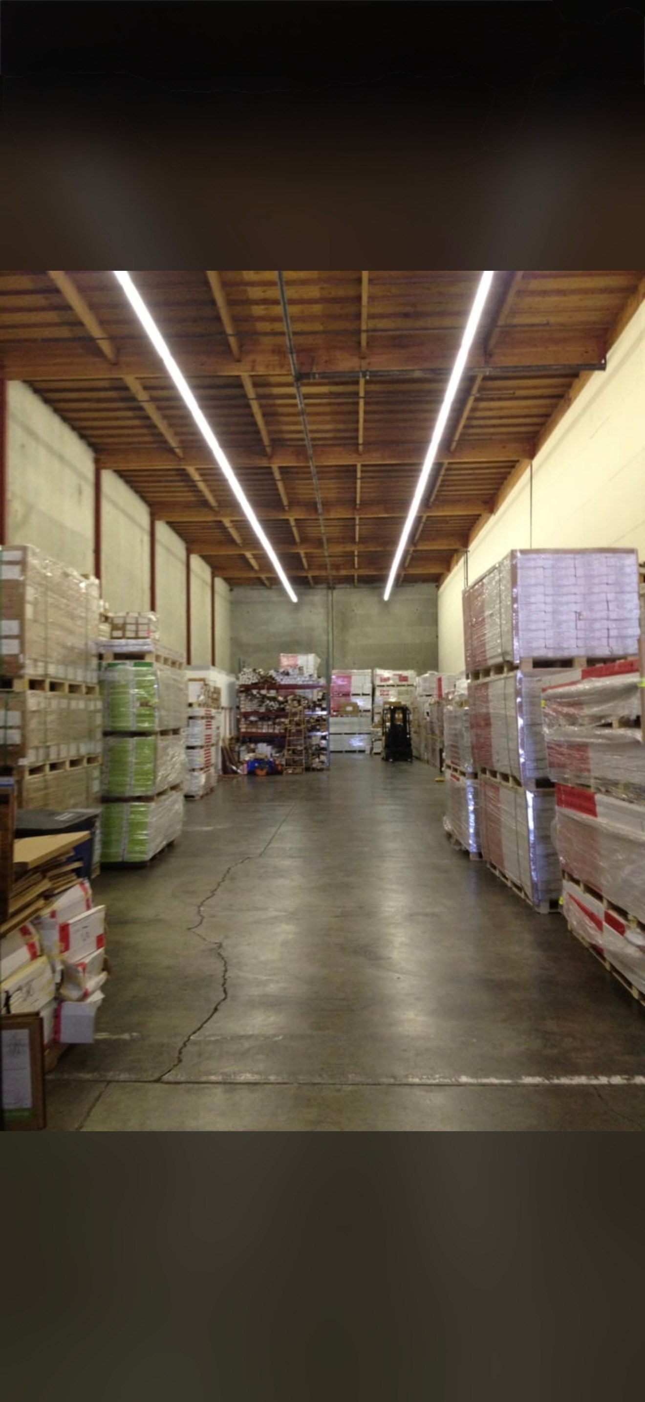 Factory Direct Floor warehouse with hardwood flooring inventory